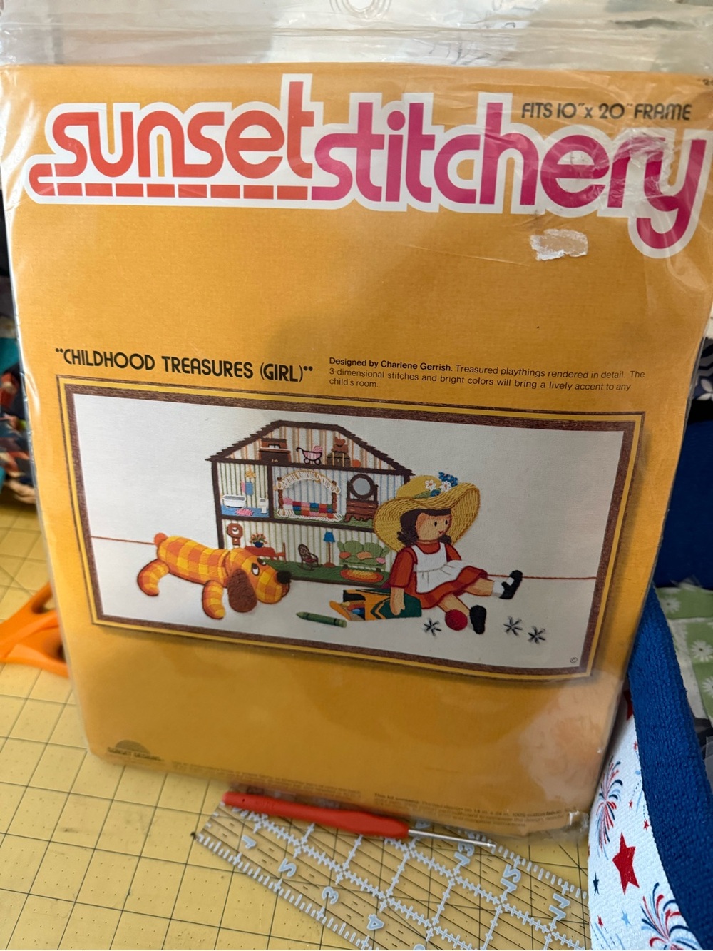 Sunset Stitchery "Childhood Treasures (Girl)" Embroidery Kit